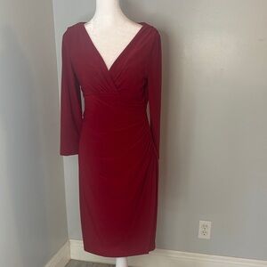 Ralph Lauren Red Long Sleeve Dress